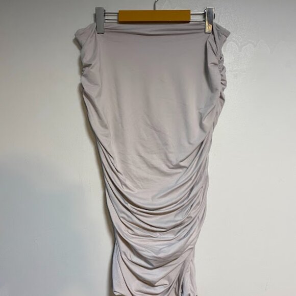 Supre Two-piece Set Light Beige Women's Crop Top Midi Skirt Size XL - Picture 4 of 10